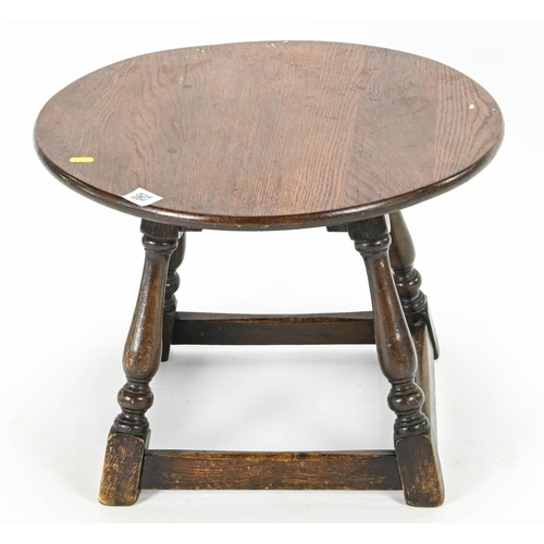 31 - Small round occasional table 56cm by 41cm