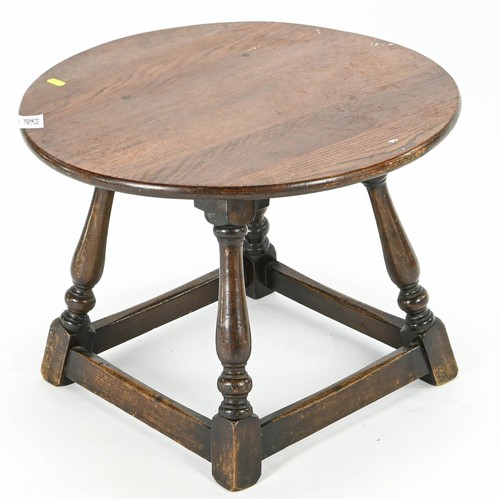 31 - Small round occasional table 56cm by 41cm