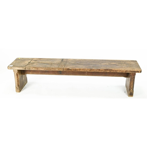 32 - Low pine bench 141cm by 29cm by 31cm