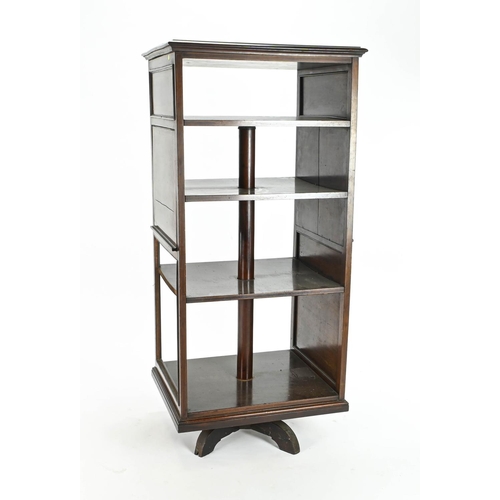 67 - Revolving bookcase,/ sheet music 60cm by 49cm by 132cm