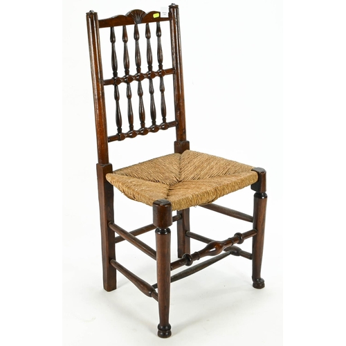 76 - Rush seated dining chair