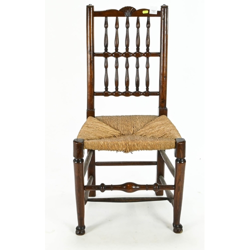 76 - Rush seated dining chair