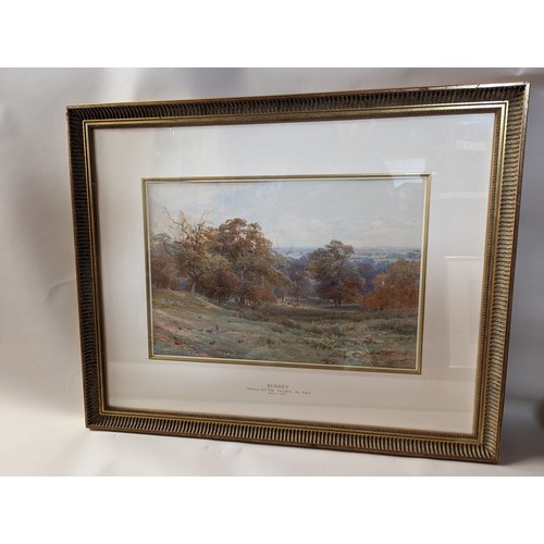 113 - Harold Sutton Palmer (British 1854-1933) Surrey Landscape, watercolour, signed lower left and d... 