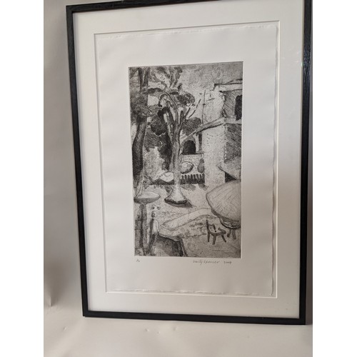 116 - Unity Spencer (British 1930-2017) 'Garden in Mexico', signed in pencil and dated 2009, etching editi... 