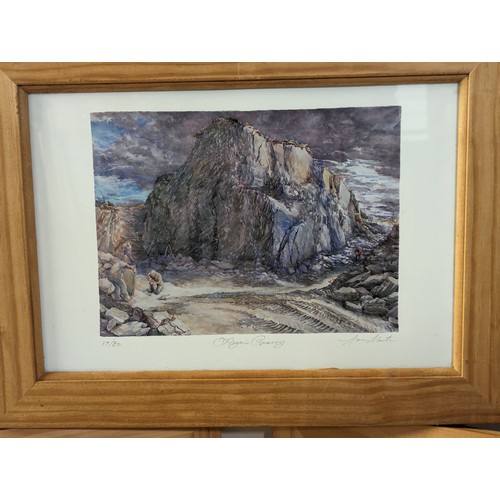 136 - Three Ann Martin signed limited edition prints: 'O'Regan's Quarry' 17/30, 'The Bungalow, December' 1... 