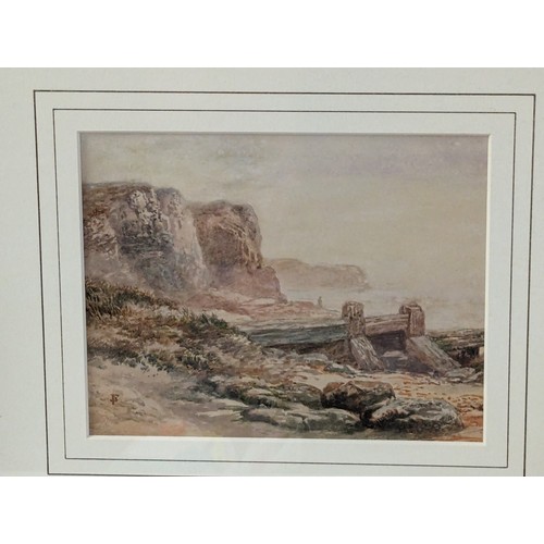 137 - Three various original watercolour paintings inc. coastal scene, moorland landscape and a cottage vi... 