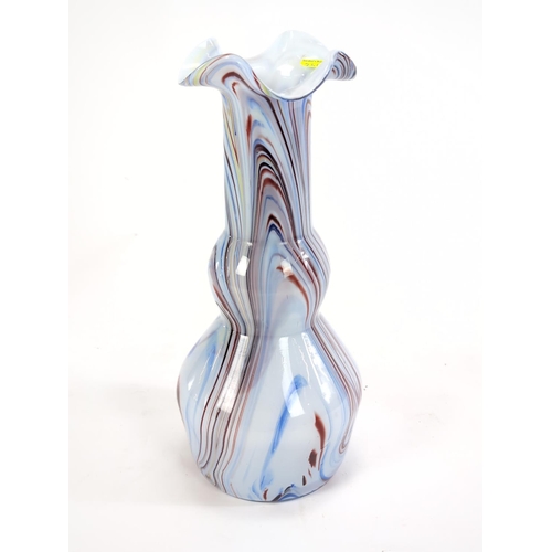 165 - Murano style end of day vase. H34cm