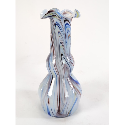 165 - Murano style end of day vase. H34cm