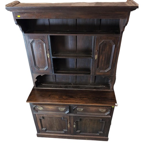 52 - Oak Welsh dresser 122cm by 47cm by 197cm