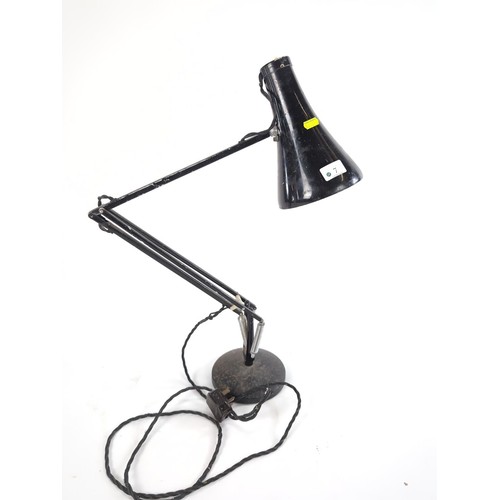 7 - Herbert Terry anglepoise lamp, in black