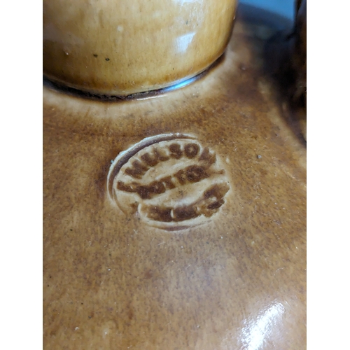 202 - Stoneware flagon marked 