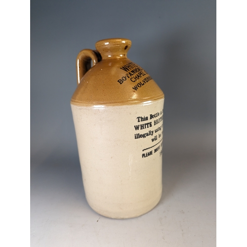 204 - White bros. Botanical brewers, Chapel Street,  Wolverhampton. Stone ware jar dated  1942. ... 