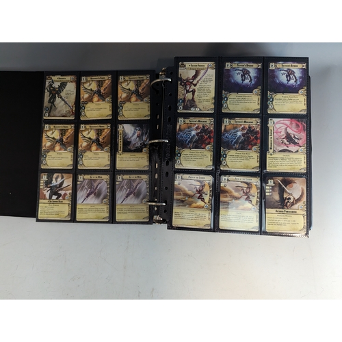 220 - Warhammer 40k conquest cards collection over 2 albums approximately 1200 in total