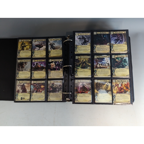 220 - Warhammer 40k conquest cards collection over 2 albums approximately 1200 in total