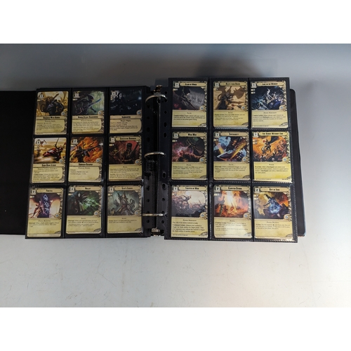 220 - Warhammer 40k conquest cards collection over 2 albums approximately 1200 in total