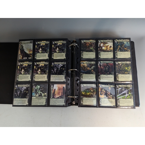 220 - Warhammer 40k conquest cards collection over 2 albums approximately 1200 in total