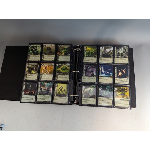 220 - Warhammer 40k conquest cards collection over 2 albums approximately 1200 in total