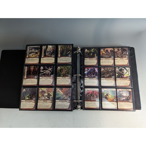 220 - Warhammer 40k conquest cards collection over 2 albums approximately 1200 in total