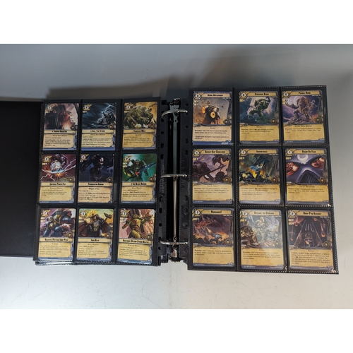 220 - Warhammer 40k conquest cards collection over 2 albums approximately 1200 in total