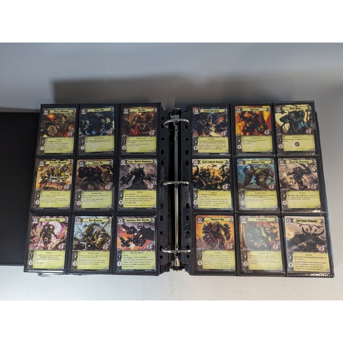 220 - Warhammer 40k conquest cards collection over 2 albums approximately 1200 in total