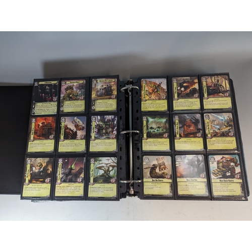 220 - Warhammer 40k conquest cards collection over 2 albums approximately 1200 in total