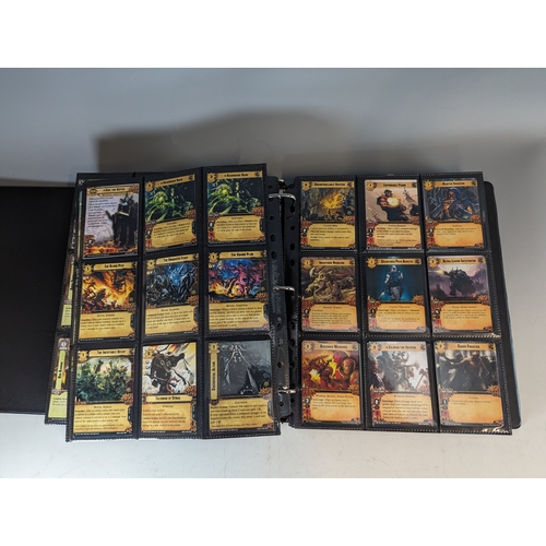 220 - Warhammer 40k conquest cards collection over 2 albums approximately 1200 in total