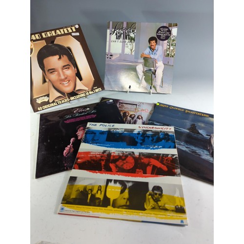 223 - 9 LPs inc Police, Elvis & Elton John