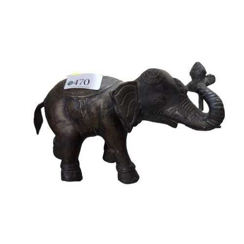 470 - Eastern bronze elephant, height 12.5cm