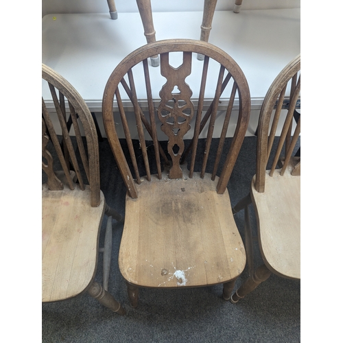 46 - 5 x  Wheelback dining chairs