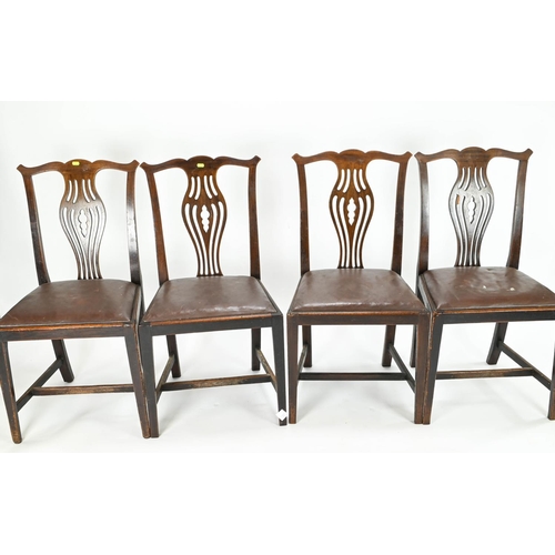 97 - Set of four dining chairs marked 