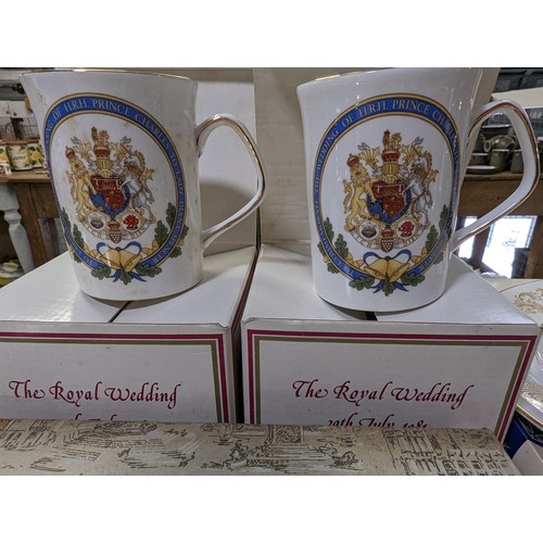 541 - Quantity of boxed commemorative china inc. Aynsley,wade