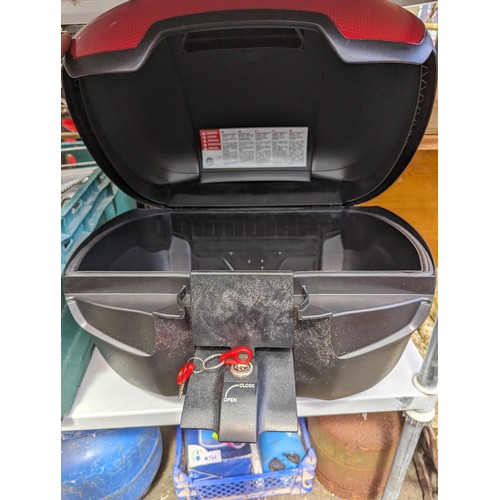 149 - Motorbike lockable back box/storage box 