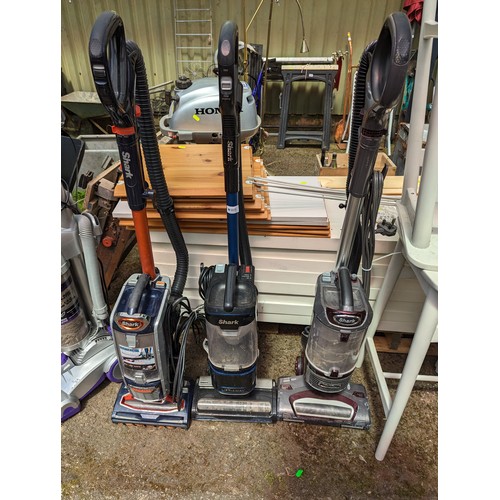 169 - 3x Shark vacuum cleaners, for spare & repair