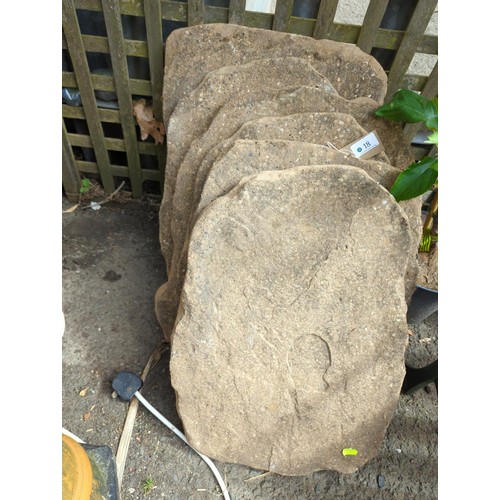 18 - 6 x stone effect stepping stone Approx 56 x 437cm 