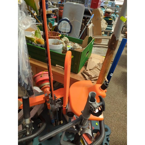 248 - Eckman ea001 petrol multi tool. With pole hedge trimmer, chainsaw & strimmer attachments. Sold i... 