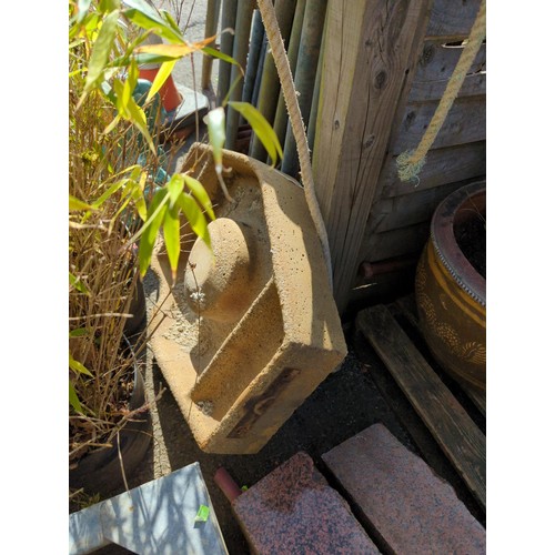 99 - Concrete Bird bath style trough L80 W55 H12cm