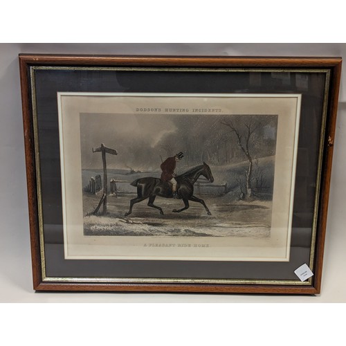 669 - 'A Pleasant Ride Home' from the original painting by T.N.H Walsh, engraved by E G Hester published b... 