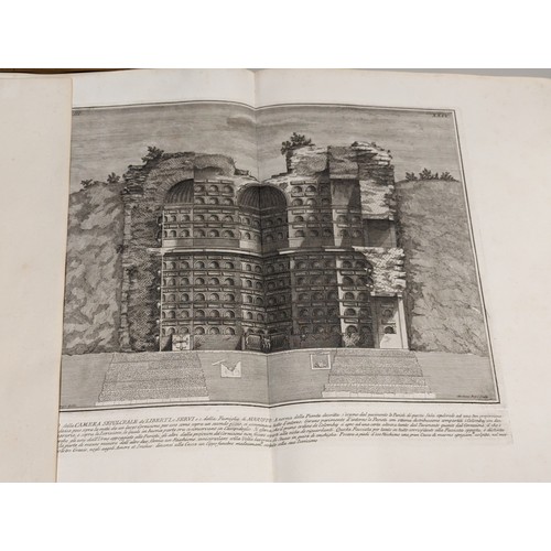 671 - Architectural engraving after Antonio Buonamicci depicting the tomb of the freedmen and slaves of Oc... 