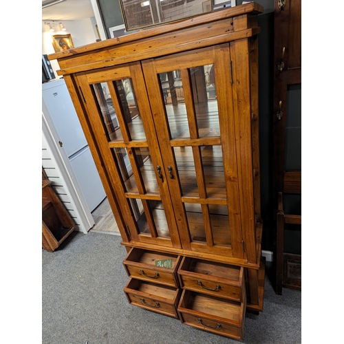 846 - Settler SD07  display cabinet with 4 lower drawers, retailed by Fairway Furniture, 95cm by 43cm... 