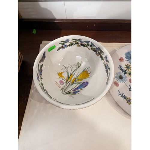 734 - Portmeirion Botanic Garden bowl and floral platter marked 'Rye' dia.25cm