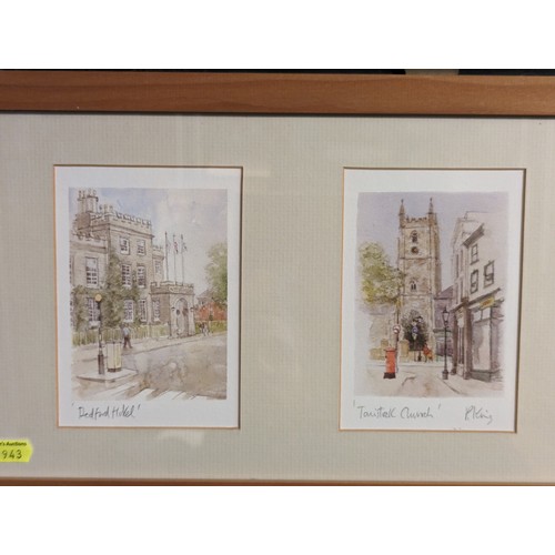 672 - Framed prints of local Tavistock scenes, signed Patrick King