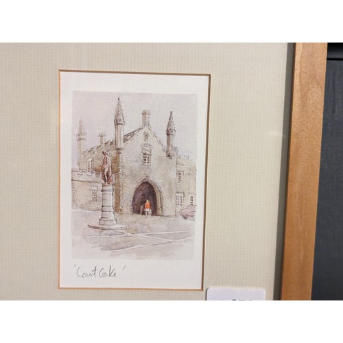 672 - Framed prints of local Tavistock scenes, signed Patrick King