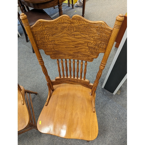 864 - 2 X  American style dining chairs.