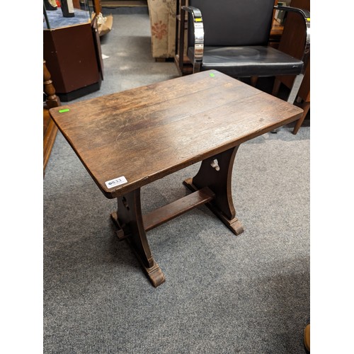 833 - Oak occasional table 61x40x ht 52cms