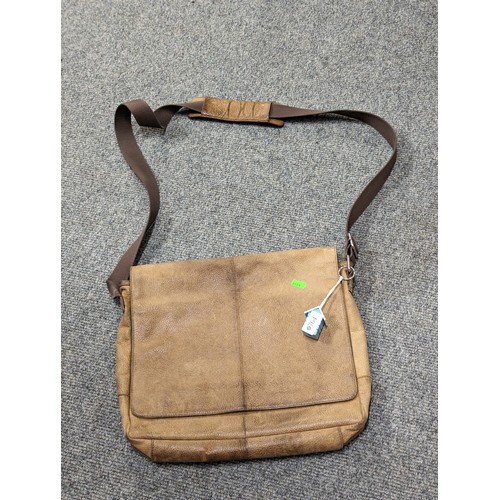 764 - M&S leather satchel  