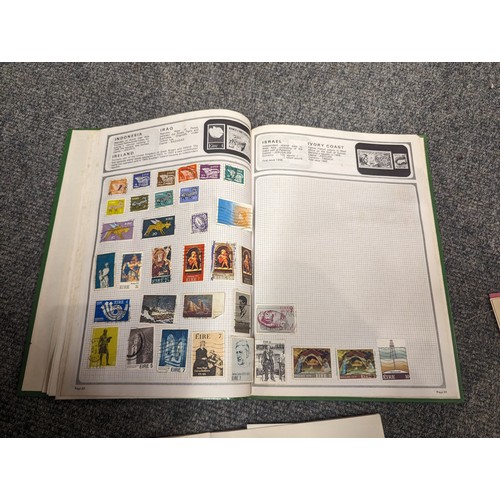 800 - 4 part filled stamp albums