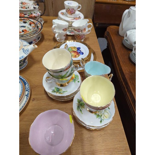 692 - Various tea ware inc. Crown Trent and Royal Standard