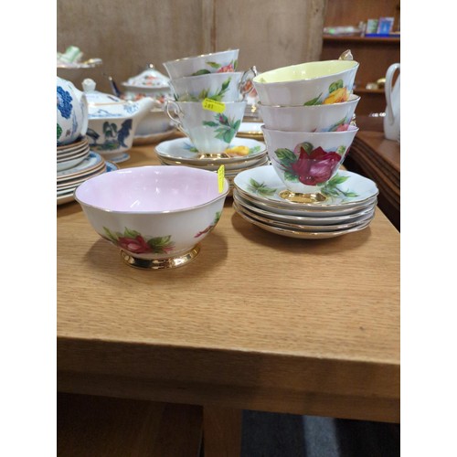 692 - Various tea ware inc. Crown Trent and Royal Standard