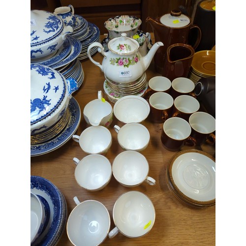 697 - Colclough and Duchess China tea sets