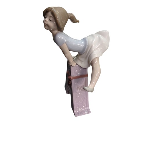 221 - Lladro school girl Amy with the letter A